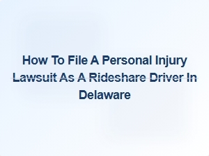 How to File a Personal Injury Lawsuit as a Rideshare Driver in Delaware